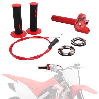 Kit d'accélérateur de vélo JFG Accélérateur visuel + Câble d'accélérateur (Câble d'accélérateur)+Poignée+Entretoise 7/8" 22mm Aluminium