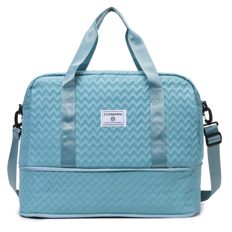 Multifunctional travel bag Large capacity expandable duffel bag Dry and wet separation Sports fitness bag Can cover tie rod