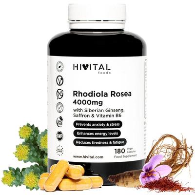 Rhodiola Rosea 4000 mg | 180 gélules végétaliennes