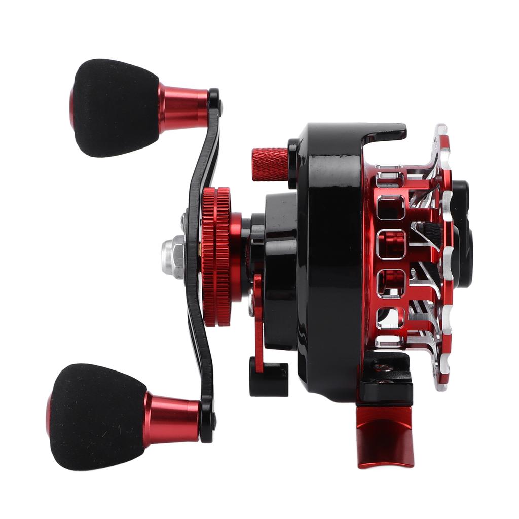 3.6:1 10+1BB Automatic Line Raft Fishing Reel Metal Wire Cup Magnetic Force Slow Down Reel(Carved Wire Cup Right Hand )
