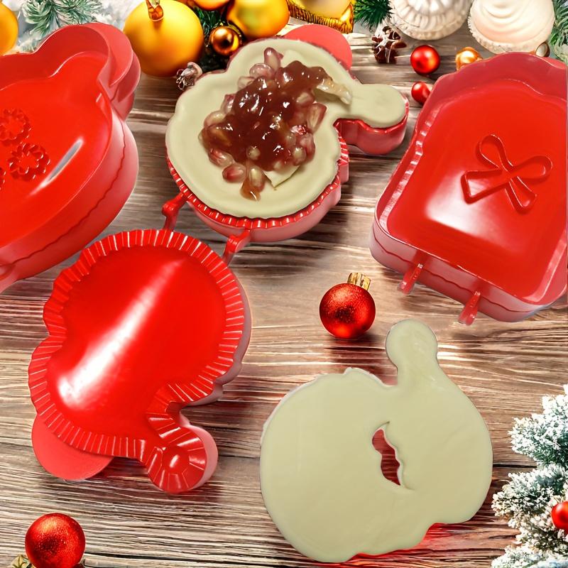 3pcs Christmas Hand Pie Molds Santa Claus Christmas Gift Christmas Hazelnut