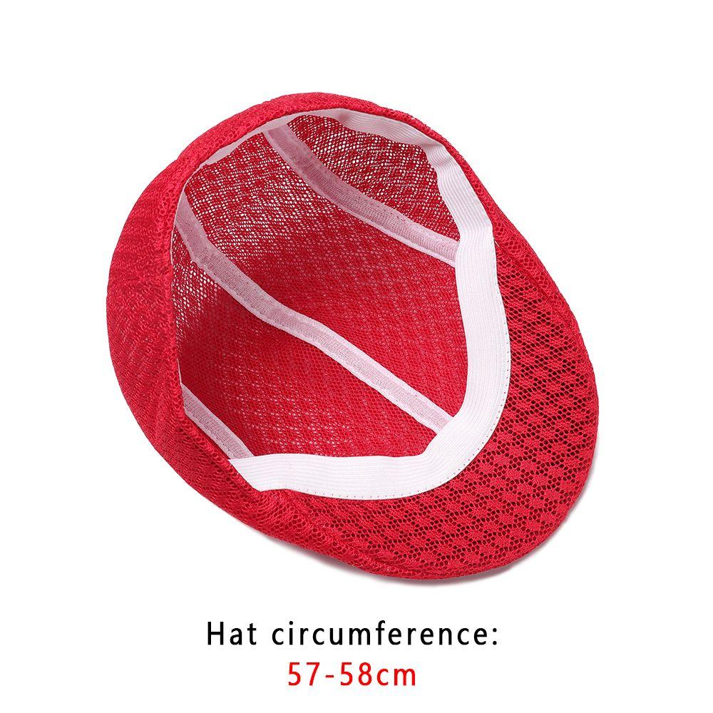 Men Women Adjustable Casual Breathable Beret Hats Gatsby Hats Sun Caps Mesh Caps