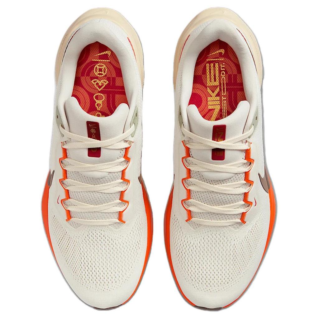 Nike Air Zoom Pegasus 41 Sail Light Khaki Safety Orange Ironstone Men's Road Running Shoes HV5975-102