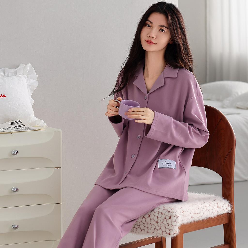 Autumn And Winter Pajamas Women'S German Velvet Warm Long-Sleeved Cardigan Can Be Worn Outside Loungewear Winter Thin Velvet Simple Casual Suit