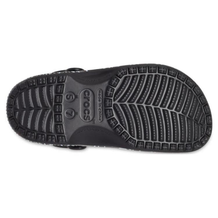 Crocs Classic Smiley World Clogs 'Black White' 207971-0C4