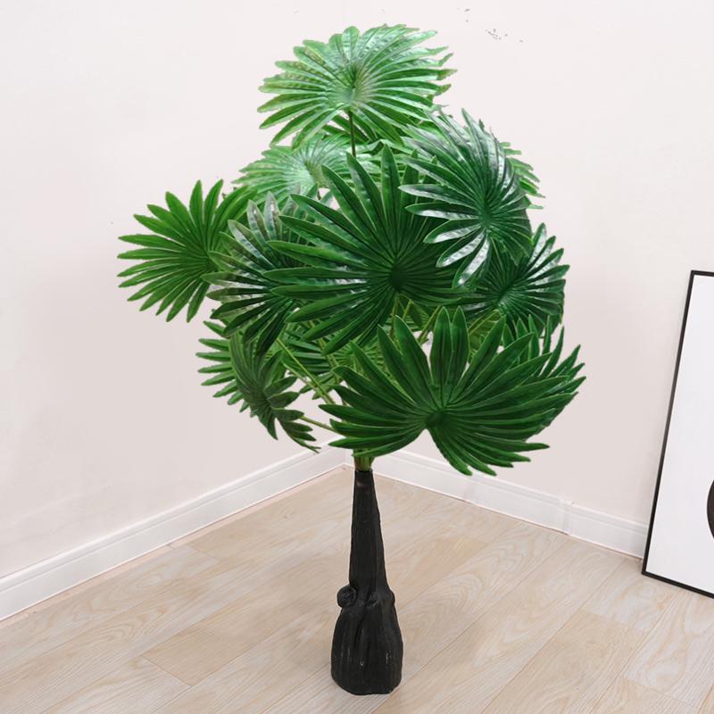 Große künstliche Fischschwanzpalme als Zimmerpflanze | Indoor-Kunstgrün für die Wohnzimmerdekoration