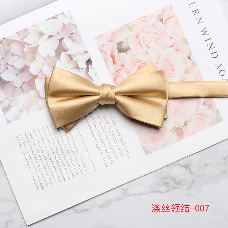 Solid Color Bow Tie, Men'S And Women'S Banquet Performance, Suit, Shirt, Dress, Double Bow.