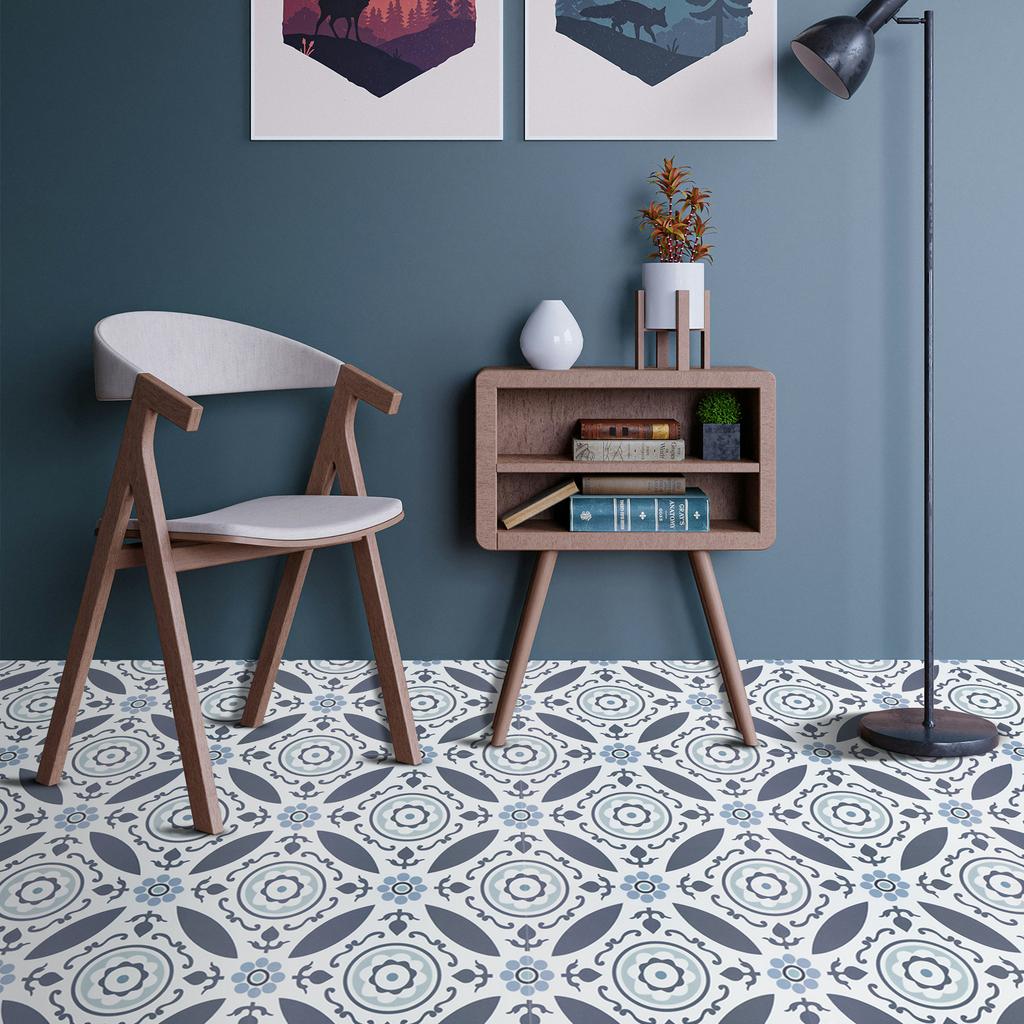 10PCS Anti-skid Floor Sticker Renter Friendly Wall & Floor tiles Peel & Stick Vinyl Floor Stickers DIY For Bathroom Renovation
