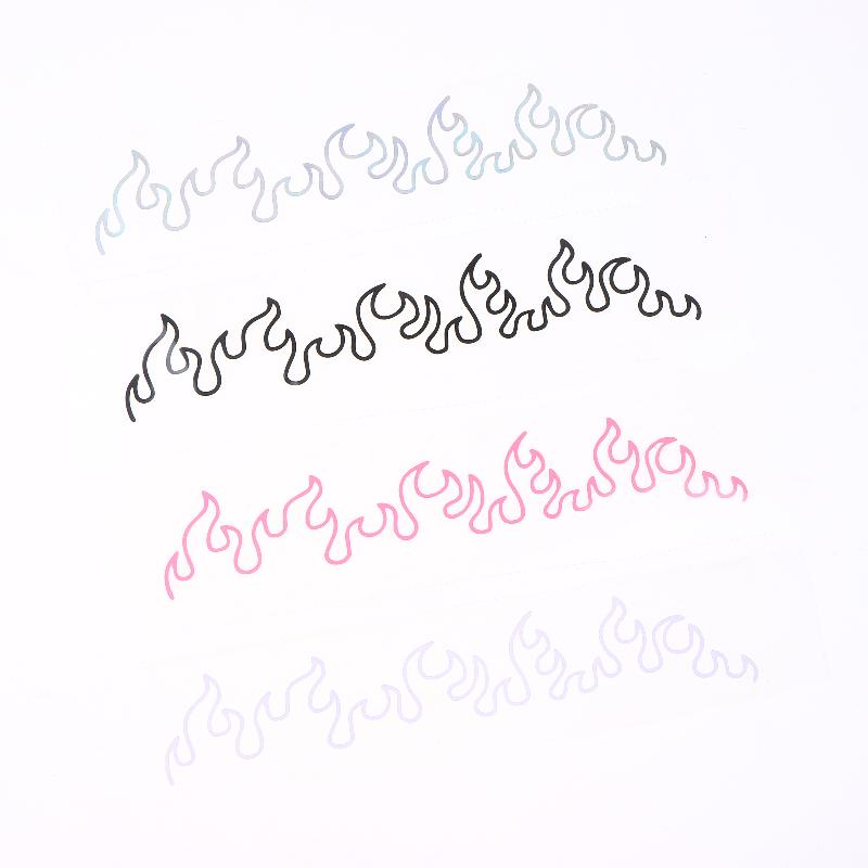 1Pcs Flame Decal Sticker For Car, Laptop, Dashboard, Mirror - Gift, Mirror Decoration | Vibrant Flame Design