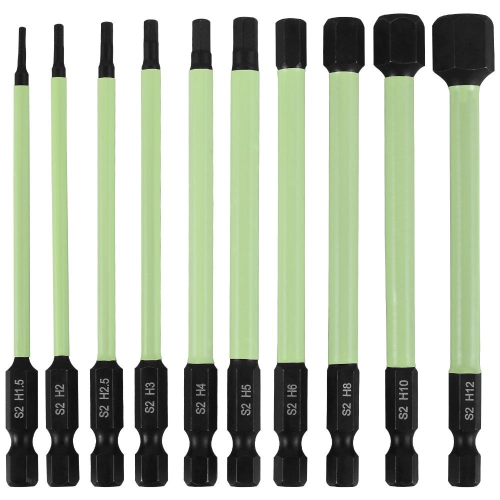 

Набор бит для ударной отвертки со стабильной производительностью, износостойкий, ударный набор бит Torx, автомобили зелёный