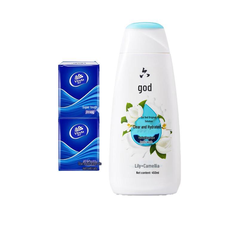 

Гель для душа Liushen Clear Hydrating с салфетками Vinda