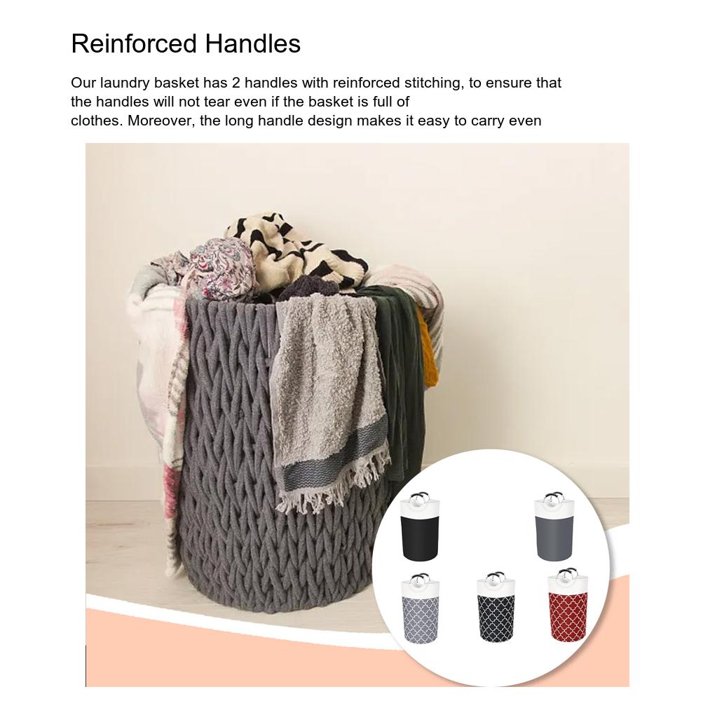 Laundry Basket Clothes Bag 90L Hamper Foldable Waterproof Lightweight Cloth Space Saving for Bedroom Dorm Travel