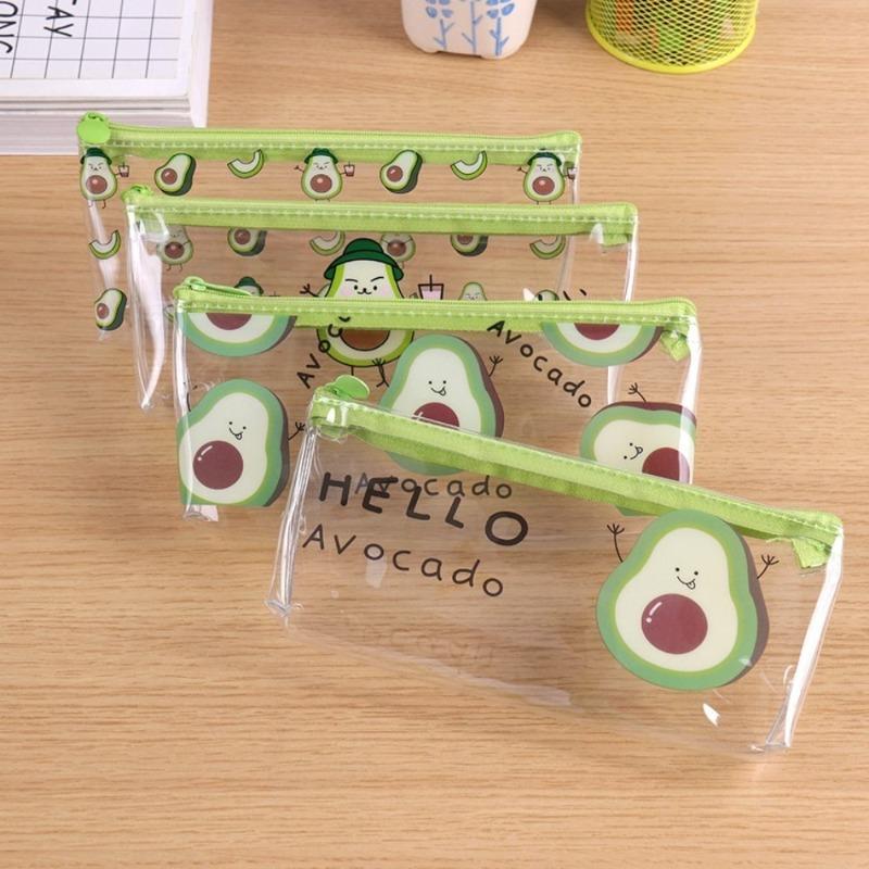 1PC Pencil Case Avocado School Pencil Box Pencilcase Pencil Bag School Supplies Stationery