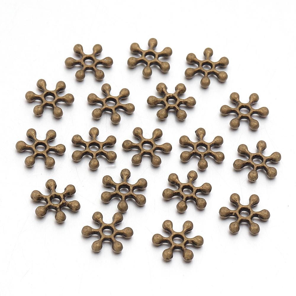 100pcs/lot Vintage Flower Bead End Caps Bead Caps Spacer Beads For Jewelry Making DIY Necklace Bracelet Earrings Accessories