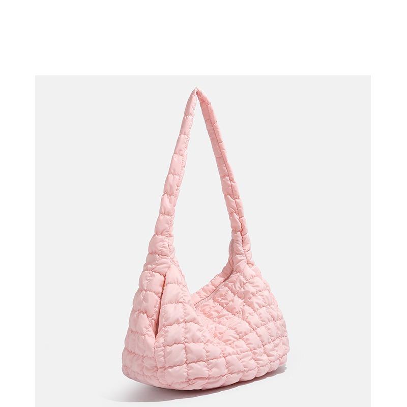 Air Down Cotton Bag, Bubble Cloud Bag, Pleated Diamond-shaped Single-shoulder Bag, Versatile Crossbody Bag