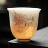 High-end Dehua White Porcelain Linglong Personal Special Master Cup Kung Fu Small Teacup Tea Set