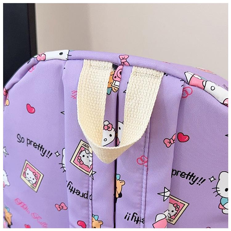 Large Capacity Cute Cartoon KT Cat Backpack for Middle School Girls - Lightweight and Perfect for Back To School