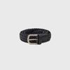 Braided Leather Belt - Black