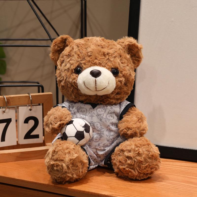 World Cup Football Teddy Bear Plush Doll - Cute Children's Gift Ornament Toy