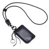 Cowhide Hanging Neck Coin Purses Vintage Coin Holders with Keychain Soft Leather Mini Change Purse  Wallet Women Men