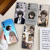 Dazai Osamu Anime Bungo Stray Dogs Phone Case For Samsung S25,S24,S21,S22,S23,S30,Ultra,S20,Plus,Fe,Soft Silicone Black Cover