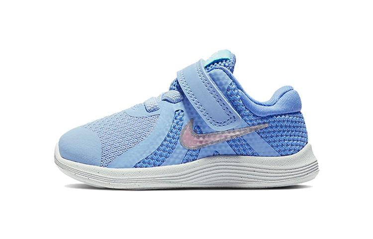 

Nike REVOLUTION 4 На липучках Низькі Бігові Кросівки Сині Для Немовлят та Малюків BV7444-400 25