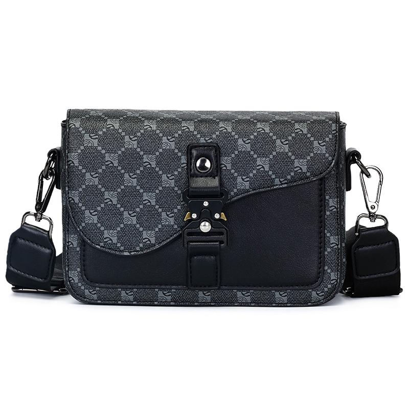 High-End Men's Stylish Crossbody Bag PU Leather Sling Bag Minimalist Business Shoulder Bag Perfect for Daily Commute Travel