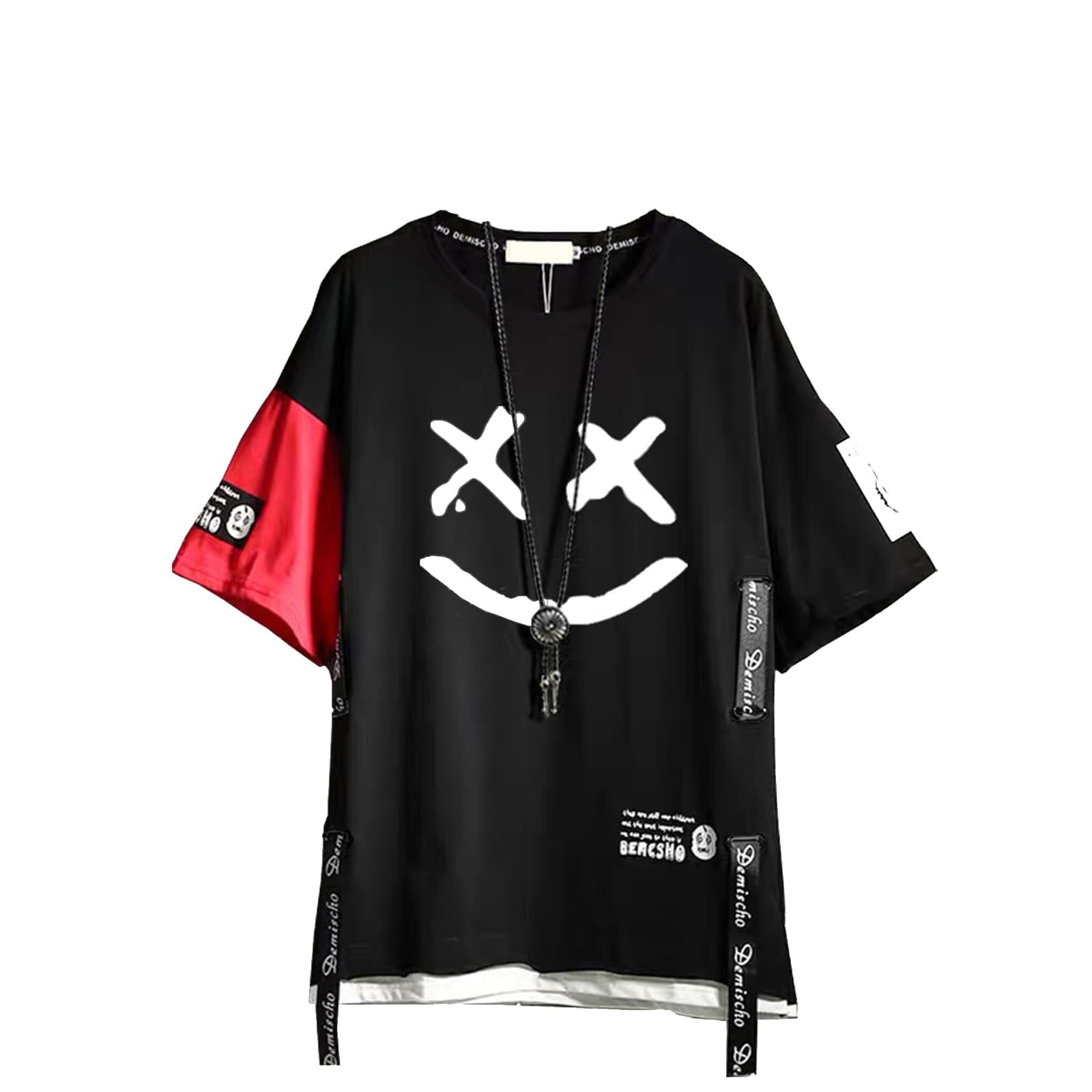 

LIEBO Men s Short Sleeve Summer T-Shirt, Plus Size, Funny and Stylish, Black, Size M