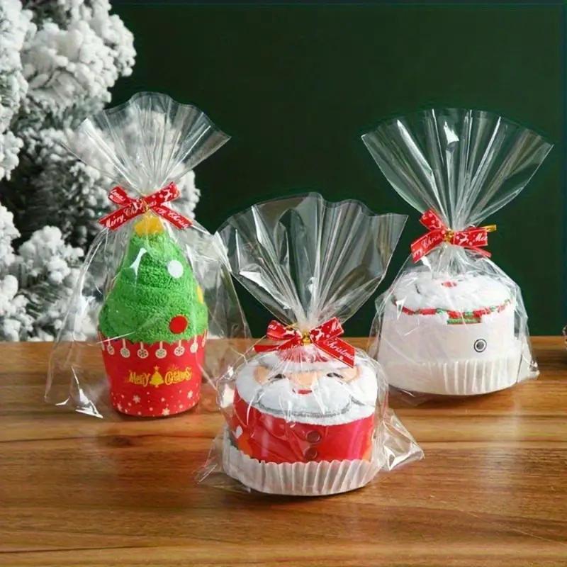3Pcs Christmas Gifts Hand Towel Creative Santa Snowman Xmas Tree Design Towels Christmas Home Kitchen Bathroom Decoration Supply