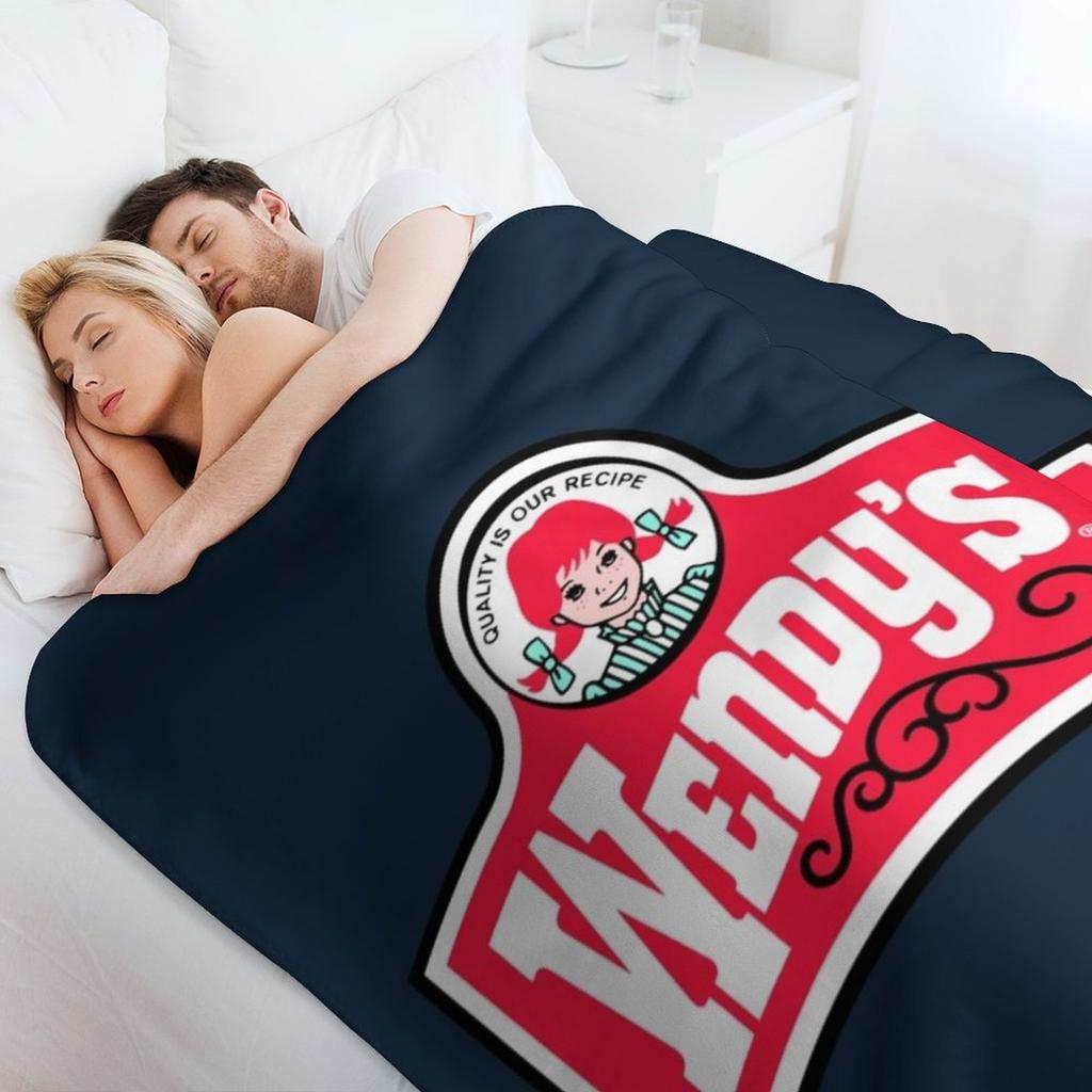 Wendys Premium Scoop Throw Blanket Cozy Napping Blanket Gift For Mom Dad