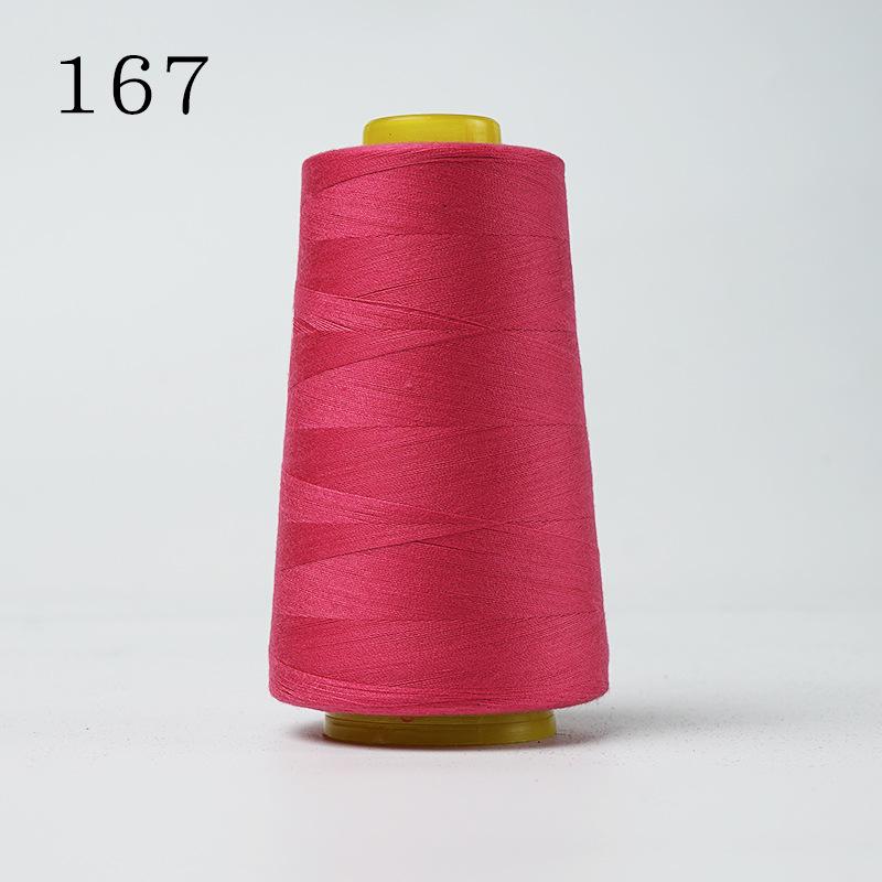 2 STÜCKE 3000 Yards Orange Industrielle Overlock-Nähmaschine Polyesterfaden Nählinie