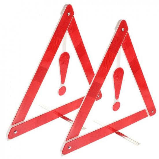 2pcs Auto Warning Sign Road Safety Kit Car Folding Triangle Safety Tripod