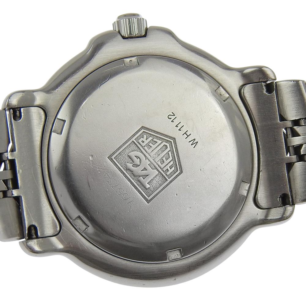 Tag Heuer Professionelle Uhren WH1112 6000er Serie Silbergrau Zifferblatt Edelstahl Quarz Analoge Anzeige Herren Gebraucht