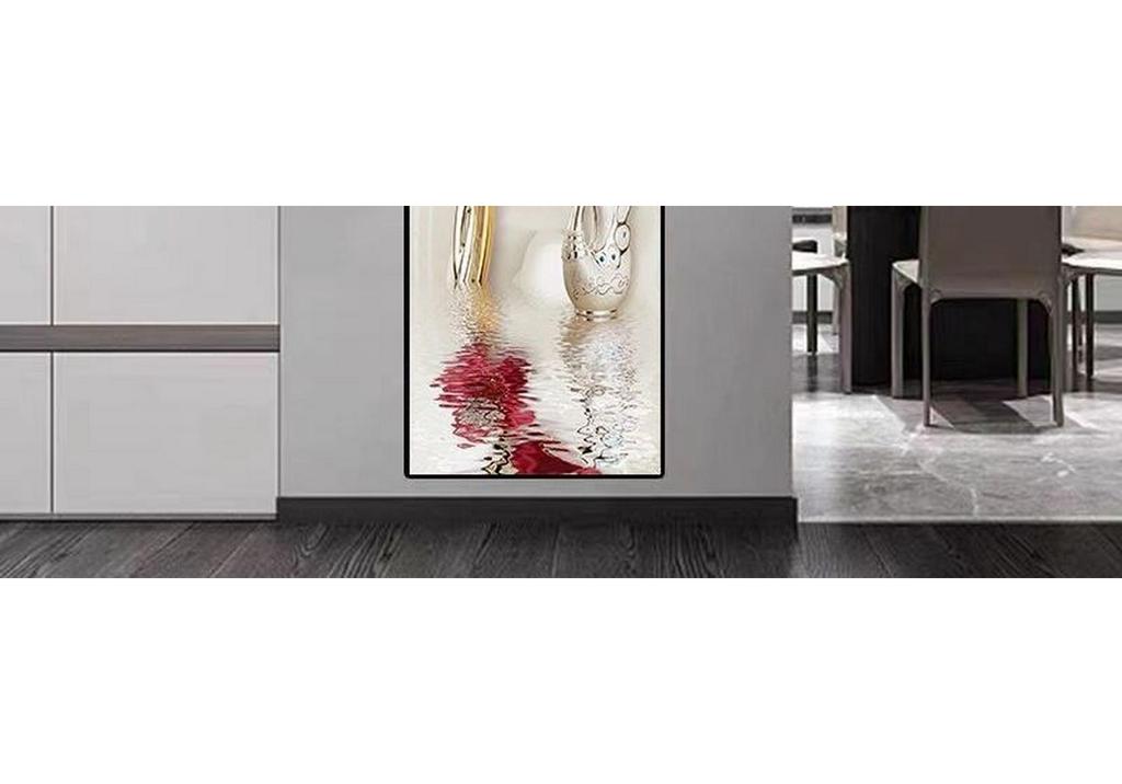 Slim Vertical Self-Adhesive Mural: Elegant Decorative Sticker for Entrance Hall or Corridor