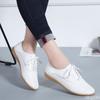 2025 Summer Loafers Soft Pointed Toe women Footwear Genuine Leather Ladies Casual Shoes Moccasins Women Flats Shoes White Mujer