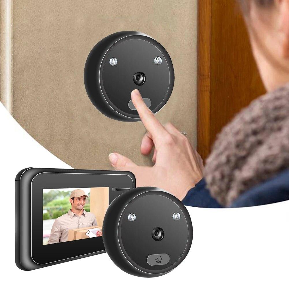 Smart Digital Peephole Viewer Doorbell 2.4 Inch Screen IR Night Vision Electronic Door Eye Camera Door Bell Indoor Monitor