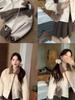 2024 Women's Petite Lambswool Short Jacket: Autumn/Winter Warm Turn-Down Collar Leather & Fur Slimming Top