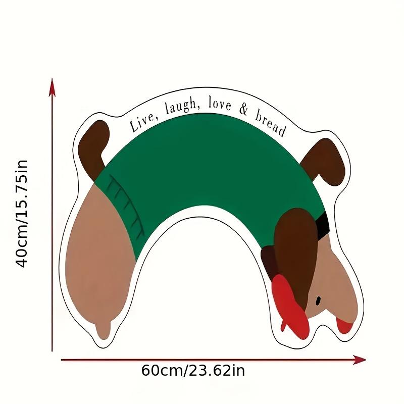 

VIKAMA Soft Diatomite Adorable Cartoon U-shaped Bathroom Rug, Non-slip Backing Quick-drying Fabric Machine-made 40X60CM (1.3X2FT