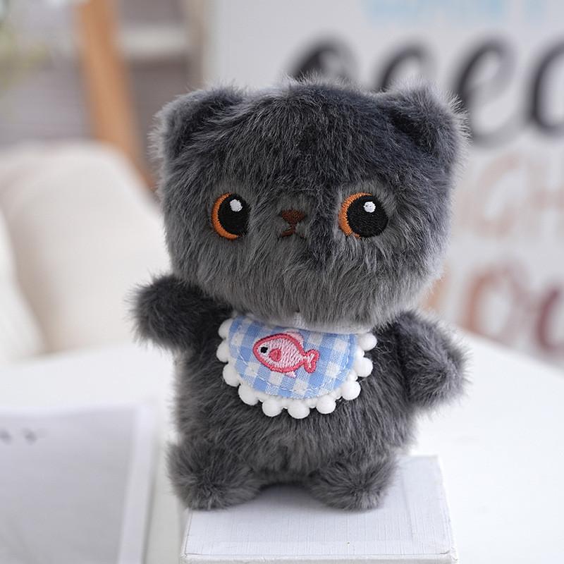 Plush Cat Keychain With Pp Cotton Filling For Kids And Adults