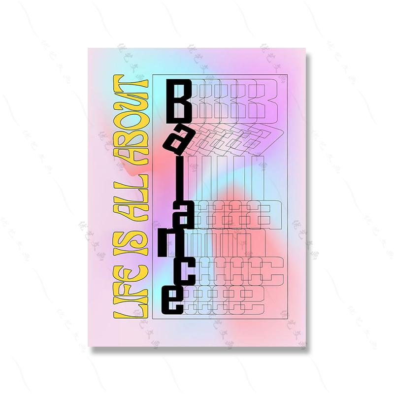 Abstract Gradient Color Block Human Body Quotes Wall Art Canvas Painting Nordic Nude Poster Print Picture Living Home Room Decor