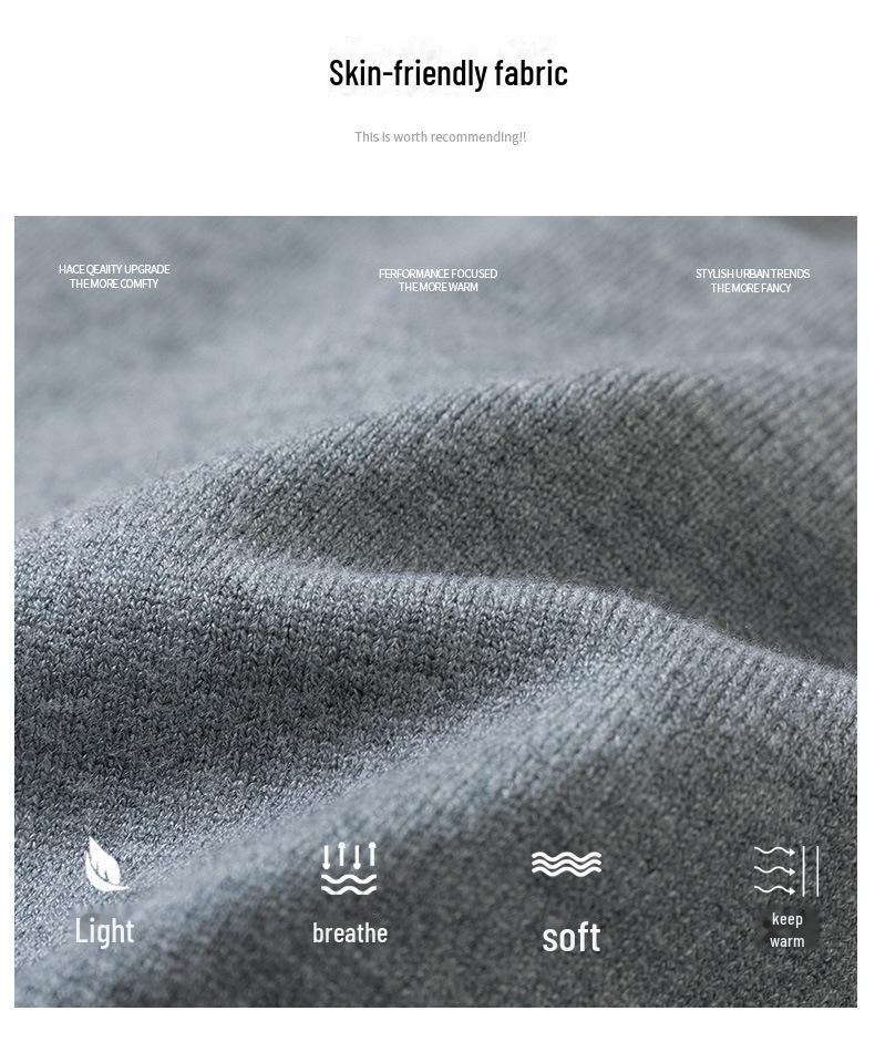 Men's Fashion Anti-Pill Turtleneck Sweater - Trendy Solid Color Knit, Long Sleeve Bottoming Shirt