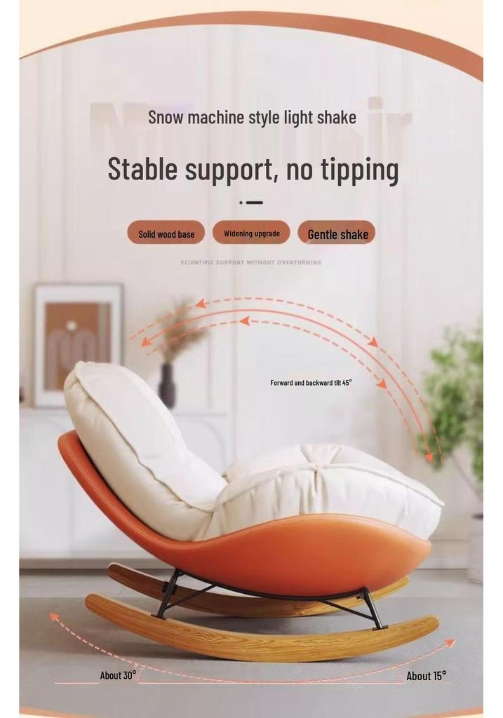 Comfort Rocking Recliner: Lazy Bedroom & Living Room Chair