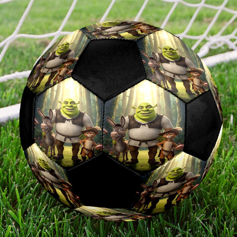 Shrek Theme Size 5 Soccer Ball, Suitable for Both Indoor and Outdoor Matches, a Gift Suitable for Everyone.