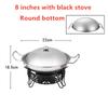 Outdoor Lamp Solid Liquid Restaurant Tableware Stainless Steel Portable Furnace Hotpot Pots Cooking Alcohol Stove Small Hot Pot