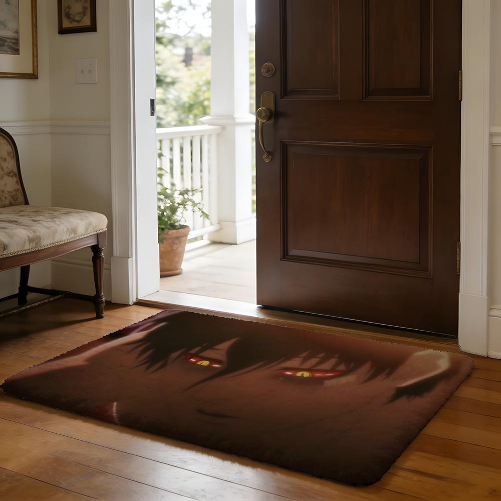 

Floor Mat Soft Flannel Rug Non-Slip Absorbent Mat for Bathroom Bedroom Home Decor Cute D-Duolingos 50x80cm