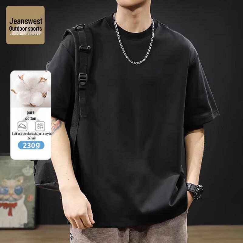 

Мужская повседневная футболка для активного отдыха Jeanswest, 230 г, 100% хлопок 2XL