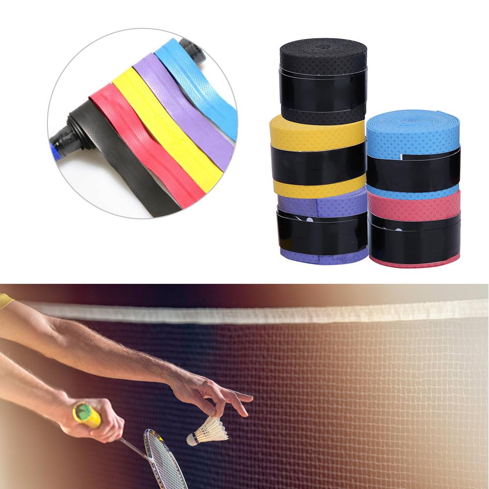 60Pcs PU Anti Slip Sweatbands Tape Sports Equipment for Fishing Rods Badminton Tennis Racket