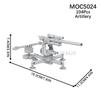 Military Series MOC Bricks Middle Ages WW2 Artillery Catapult Siege Compatible With Figures Adult Building Blocks Kids Toys Gift