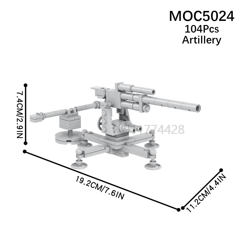 Military Series MOC Bricks Middle Ages WW2 Artillery Catapult Siege Compatible With Figures Adult Building Blocks Kids Toys Gift