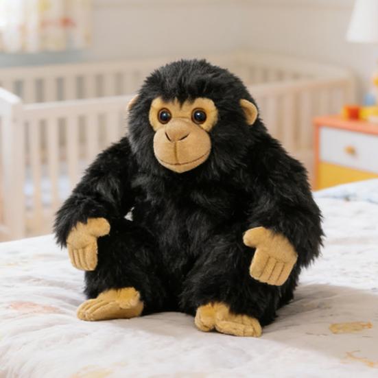 Chimpanzee Plush Doll Emotional Support Monkey Plush 9.84 Inch Soft Stuffed Animal Pillow Boxing Monkey Cuddle Buddy Stress Relief Comfort Toy for